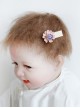 Princess Fashion Cute Child Pink Purple Flower Girl Baby Mini Hairpin