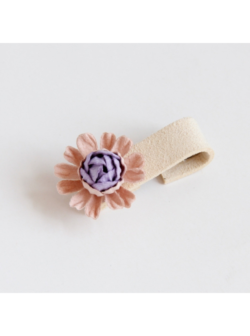 Princess Fashion Cute Child Pink Purple Flower Girl Baby Mini Hairpin