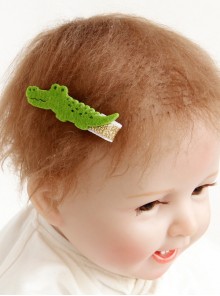 Cute Fashion Trend Multicolor Simple Personality Crocodile Baby Girl Mini Hairpin