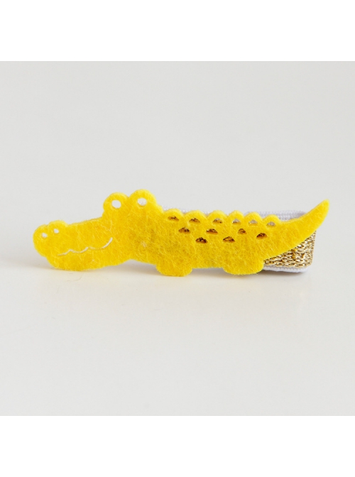 Cute Fashion Trend Multicolor Simple Personality Crocodile Baby Girl Mini Hairpin