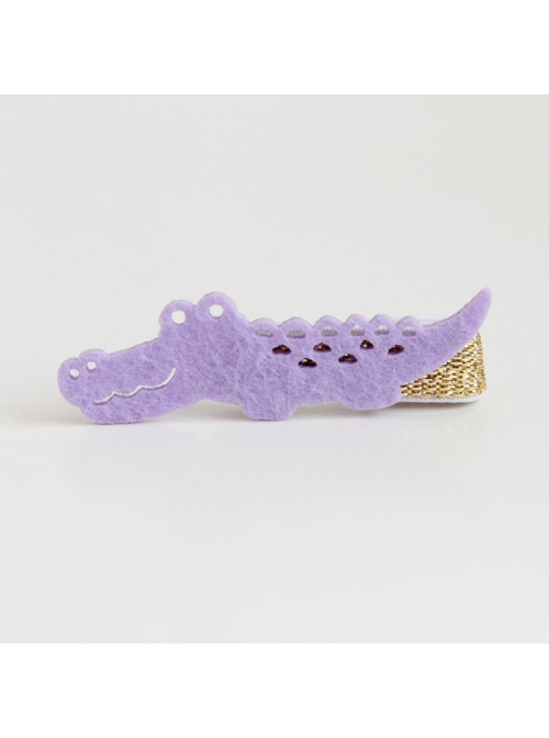 Cute Fashion Trend Multicolor Simple Personality Crocodile Baby Girl Mini Hairpin
