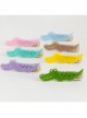 Cute Fashion Trend Multicolor Simple Personality Crocodile Baby Girl Mini Hairpin