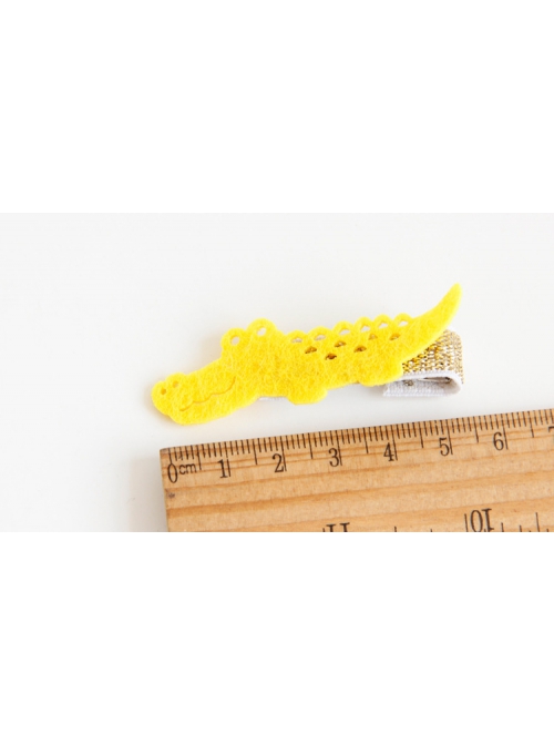 Cute Fashion Trend Multicolor Simple Personality Crocodile Baby Girl Mini Hairpin