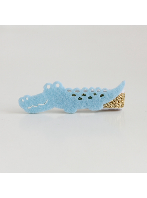 Cute Fashion Trend Multicolor Simple Personality Crocodile Baby Girl Mini Hairpin