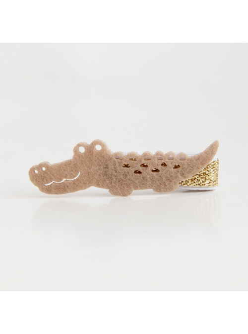 Cute Fashion Trend Multicolor Simple Personality Crocodile Baby Girl Mini Hairpin