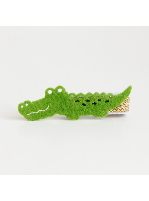 Cute Fashion Trend Multicolor Simple Personality Crocodile Baby Girl Mini Hairpin