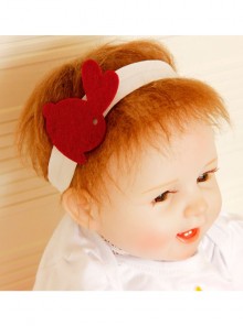 Cute Red Bunny Female Baby Child Princess Stretch Simple Fashion Hairband