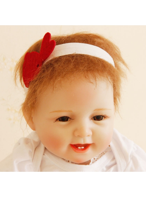 Cute Red Bunny Female Baby Child Princess Stretch Simple Fashion Hairband