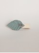 Fashion Simple Alloy Crown Fabric Blue Leaf Simple Child Girl Cute Hairpin