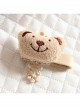 Trend Fashion Christmas Cartoon Bear Golden Lace Baby Child Princess Girl Cute Handmade Hairpin
