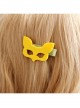Fashion Cute Yellow Fox Female Child Baby Cartoon Holiday Green Hairpin