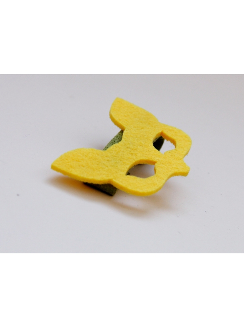 Fashion Cute Yellow Fox Female Child Baby Cartoon Holiday Green Hairpin