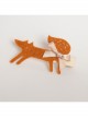 Cartoon Cute Fashion Simple Fox Bow Female Child Baby Half-Wrapped Hairpin