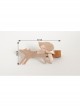 Cartoon Cute Fashion Simple Fox Bow Female Child Baby Half-Wrapped Hairpin