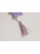 Purple Star Tassel White Lace Cute Fashion Female Baby Child Hairpin