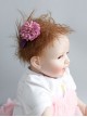 Princess Cute Fashion Girl Child Baby Purple Fabric Flower Hairpin