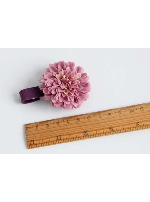 Princess Cute Fashion Girl Child Baby Purple Fabric Flower Hairpin