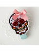 Skull Pink Bow Cute Fashion Girl Child Baby Trend Blue Duckbill Hairpin