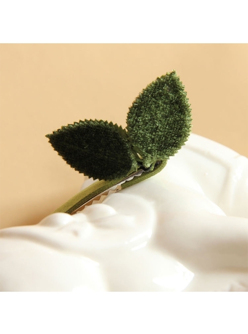 Christmas Festival Fashion Cute Green Leaves Child Baby Dancing Female Hairpin