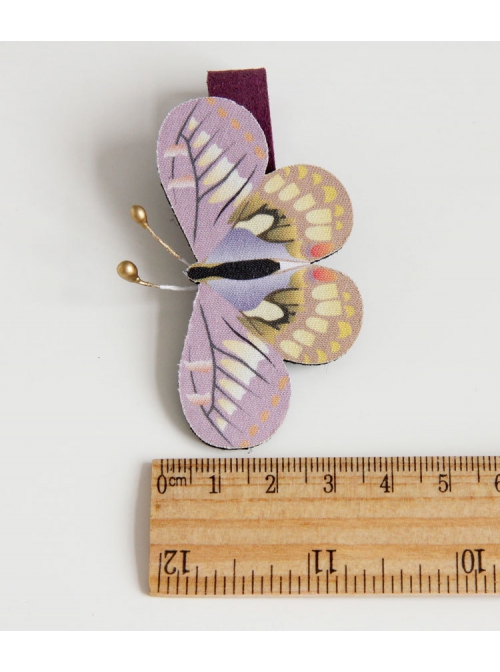 Baby Girl Holiday Birthday Fashion Cute Purple Butterfly Creative Baby Edging Duckbill Hairpin