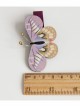 Baby Girl Holiday Birthday Fashion Cute Purple Butterfly Creative Baby Edging Duckbill Hairpin