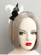 Halloween Witch Hat Black Rose Party Party Stage Show Fashion Retro Child Female Headband