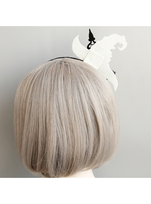 Halloween Witch Hat Black Rose Party Party Stage Show Fashion Retro Child Female Headband