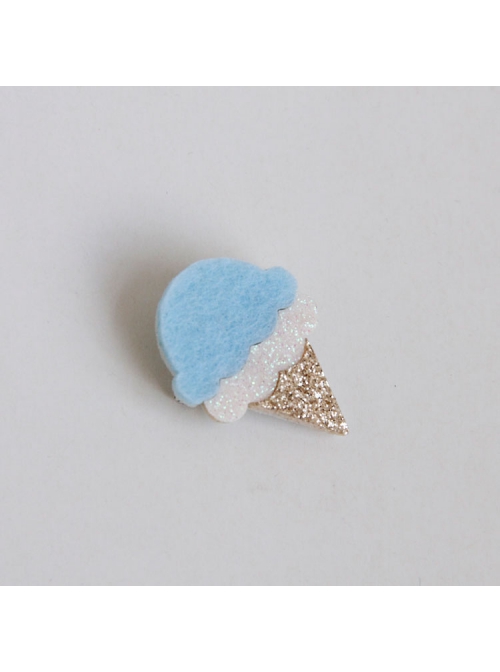 Cute Fashion Trend Multicolor Ice Cream Retro Felt Cloth Sweater Brooch