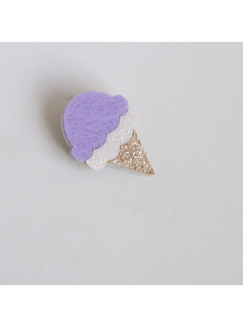 Cute Fashion Trend Multicolor Ice Cream Retro Felt Cloth Sweater Brooch