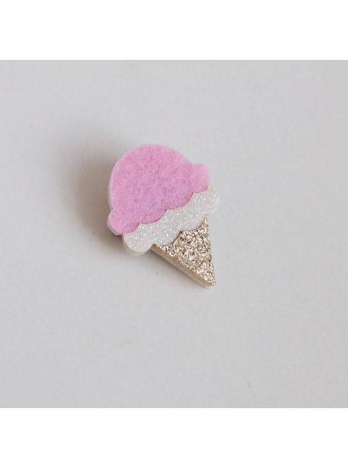 Cute Fashion Trend Multicolor Ice Cream Retro Felt Cloth Sweater Brooch