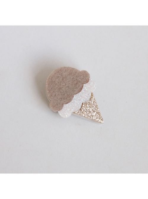 Cute Fashion Trend Multicolor Ice Cream Retro Felt Cloth Sweater Brooch