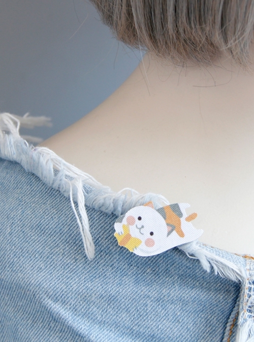 Cartoon Kitten Cute Fashion Trend Funny Children Female Cardigan Brooch