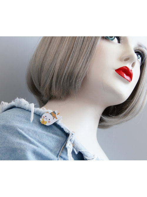 Cartoon Kitten Cute Fashion Trend Funny Children Female Cardigan Brooch