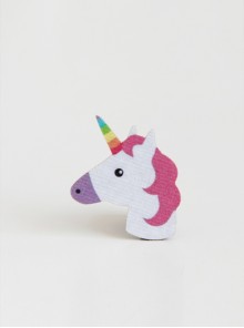 Creative Cute Fashion Retro Birthday Holiday Fabric Cartoon Pink Unicorn Brooch