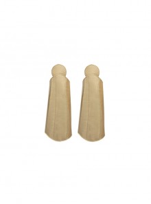 Eternals Thena Beige Battle Suit Design Combination 2 Halloween Cosplay Costume Golden Handguards
