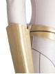 Eternals Thena Beige Battle Suit Design Combination 2 Halloween Cosplay Costume Golden Handguards