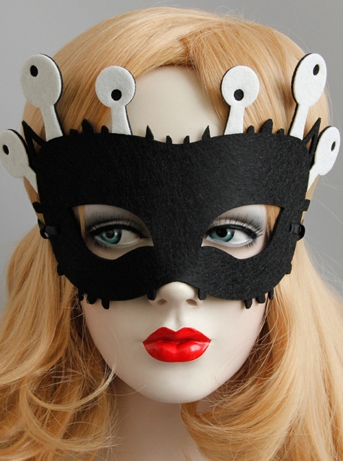 Male Female Child Cartoon Fashion Retro Halloween Christmas Children'S Day Cute Monster Party Black Mask
