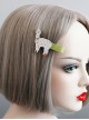 Personality Fun Fashion Cartoon Alpaca Cute Female Child Green Hairpin