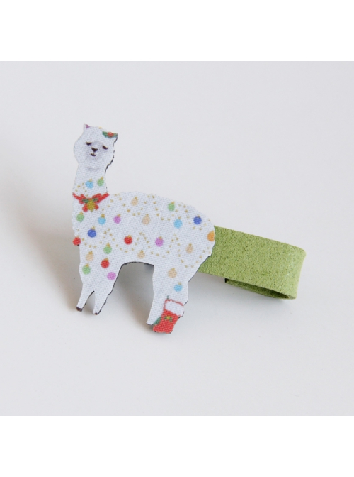 Personality Fun Fashion Cartoon Alpaca Cute Female Child Green Hairpin
