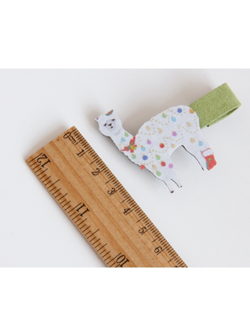 Personality Fun Fashion Cartoon Alpaca Cute Female Child Green Hairpin