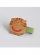 Girl Fashion Funny Cartoon Cute Little Yellow Cat Green Hairpin