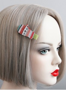 Christmas Fashion Retro Cute Funny Adult Cartoon Color Gloves Duckbill Hairpin