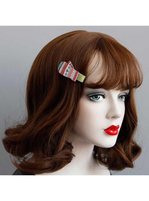 Christmas Fashion Retro Cute Funny Adult Cartoon Color Gloves Duckbill Hairpin