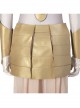 Eternals Thena Beige Battle Suit Design Combination 2 Halloween Cosplay Costume White Gloves