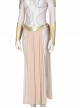 Eternals Thena Beige Battle Suit Design Combination 2 Halloween Cosplay Costume White Gloves