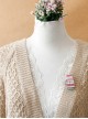 Retro Fashion Christmas Cute Cartoon Color Pattern Gloves Cloth Brooch