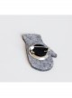 Retro Fashion Christmas Cute Cartoon Color Pattern Gloves Cloth Brooch