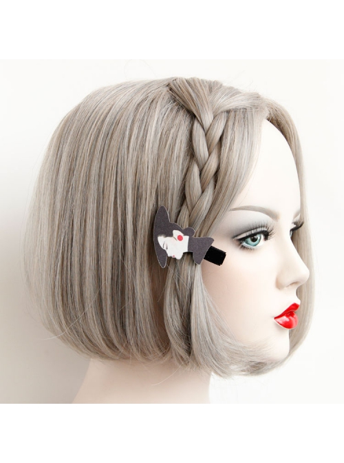 Fashion Creative Simplicity Black Retro Female Profile Face Duckbill Hairpin