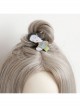 Personality Simplicity Creativity Retro Black Hair Eyes Closed Cheongsam Woman Duckbill Hairpin