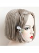 Personality Simplicity Creativity Retro Black Hair Eyes Closed Cheongsam Woman Duckbill Hairpin